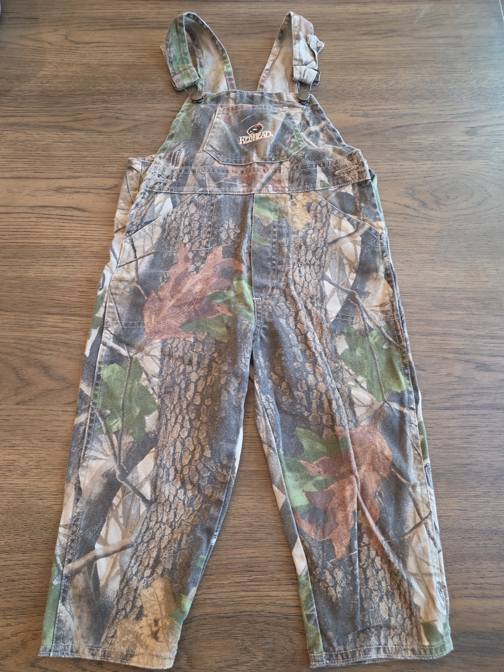 RedHead Camo Overalls in Brown Green Tan